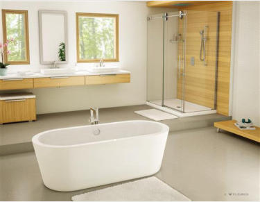 FLEURCO ADAGIO free standing bathtub, bathroom renovating ideas and designs Barrie Ontario 705-309-0758