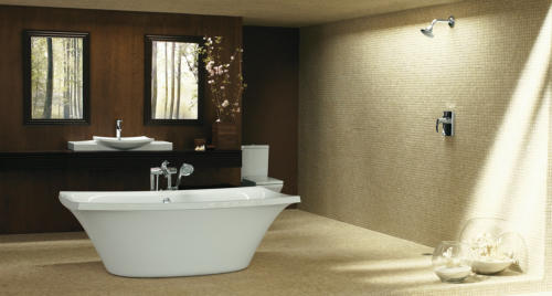 Kohler Asian Inspired Bathroom, bathroom renovating ideas and designs Barrie Ontario 705-309-0758